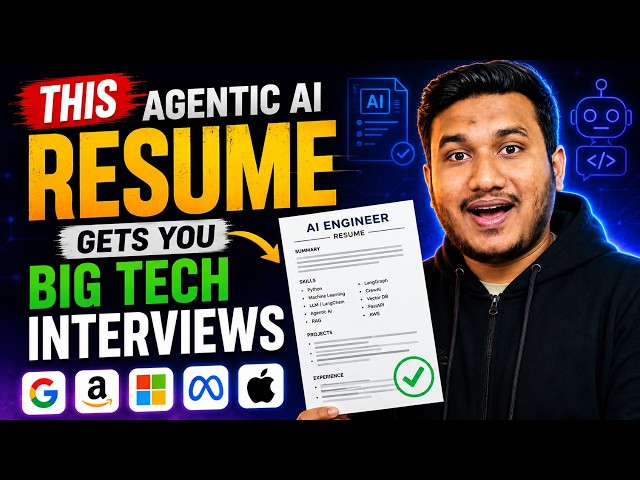 This Agentic AI Resume Gets You Big Tech Interviews! 😮