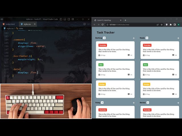 ASMR Programming - Task Tracker UI Design - No Talking