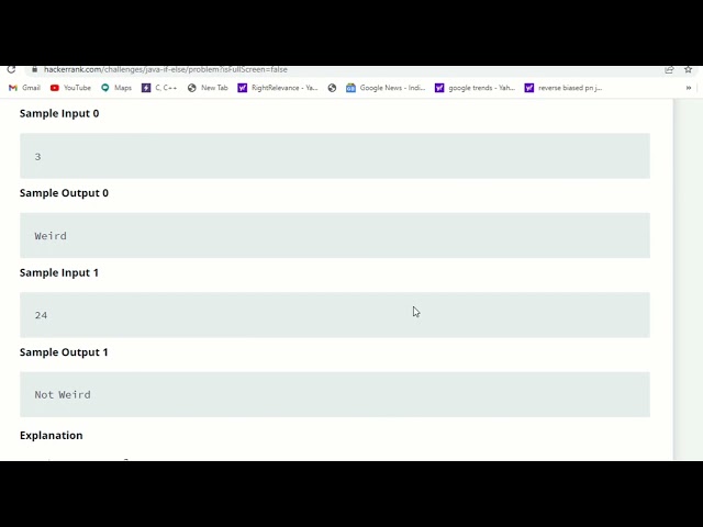 Java If-Else | HackerRank | Complete Code | All Test Case Passed | #Java | # HackerRank