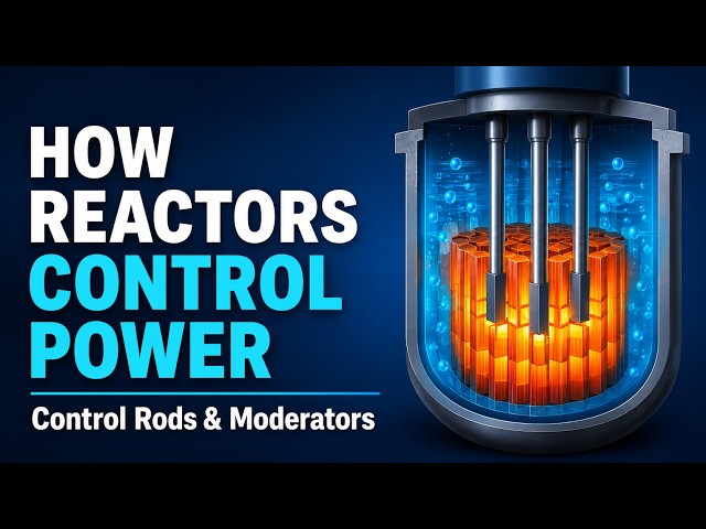 How Nuclear Reactors Control Power | Control Rods and Moderators