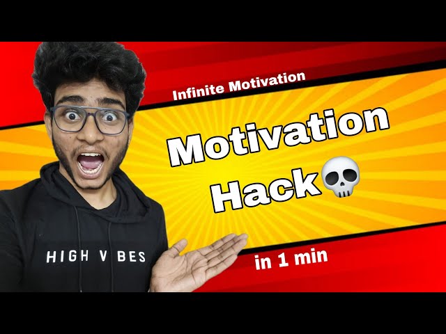 Motivation Hack 💀 in 1 minute | Infinite Motivation for study