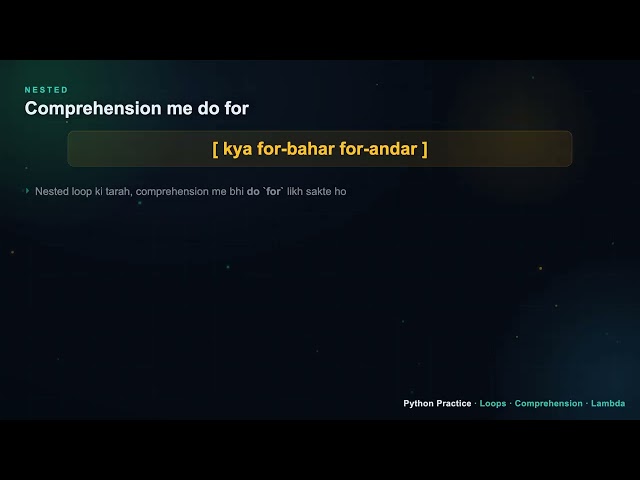 Python List Comprehension in Hinglish | Python Zero to Hero #6