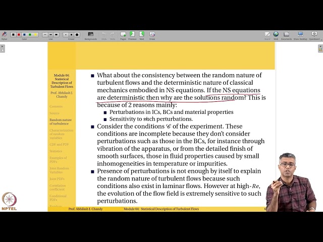 Lec17: Random nature of turbulence #swayamprabha