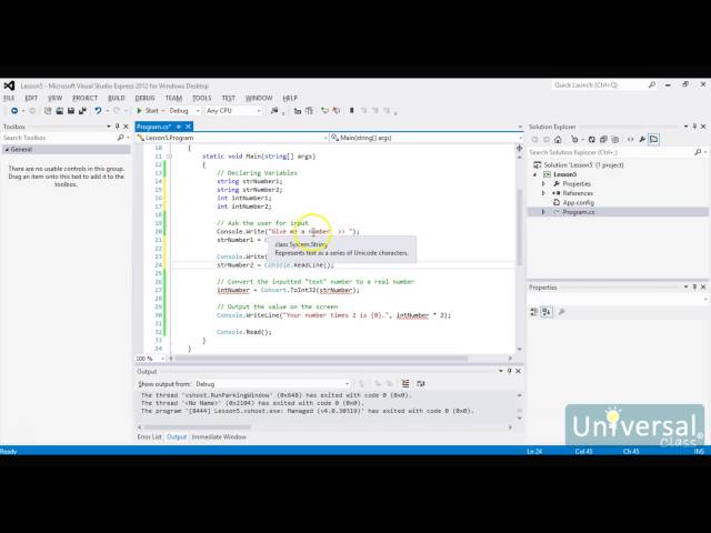 Lesson 5: User Input - C# Programming Course