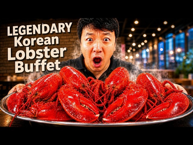 LEGENDARY Korean All You Can Eat LOBSTER BUFFET in Seoul South Korea | LOCAL FAVORITE!