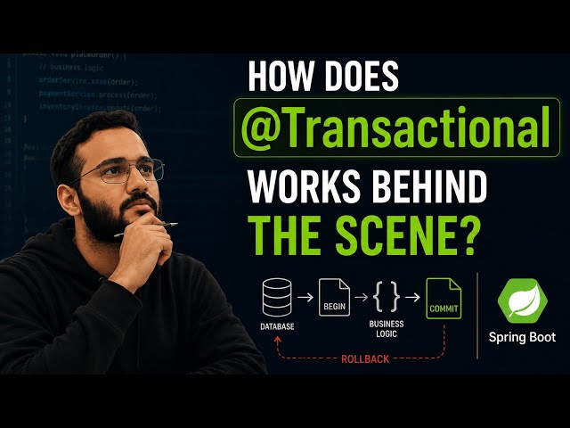 How Does @Transactional Work Behind the Scenes? | Spring Boot Deep Dive