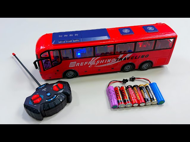 Unboxing Ev 3D Stunt Dump Truck, remote control RC city bus, Ev Police bus,RC Concept car