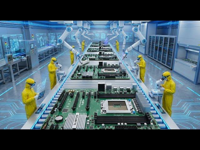 Inside a Motherboard Assembly Line | How Computer Boards Are Made complete process