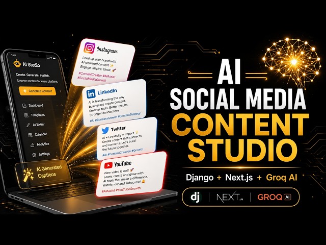 I Built an AI That Writes Instagram, LinkedIn & Twitter Captions in Seconds | Final Year Project