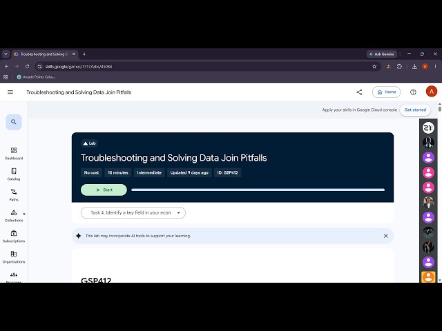 Troubleshooting and Solving Data Join Pitfalls (GSP412) | Google Cloud Skills Boost Lab Solution