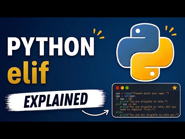 Python Elif Made Simple | Learn Python Step by Step