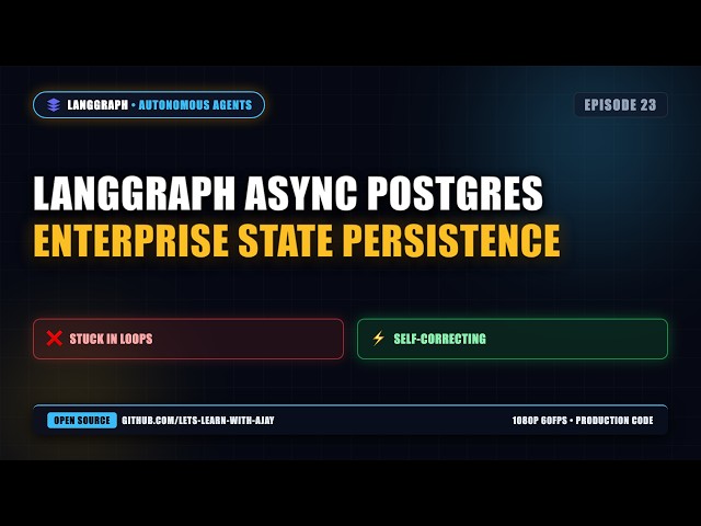 LangGraph Async Postgres: Enterprise State Persistence