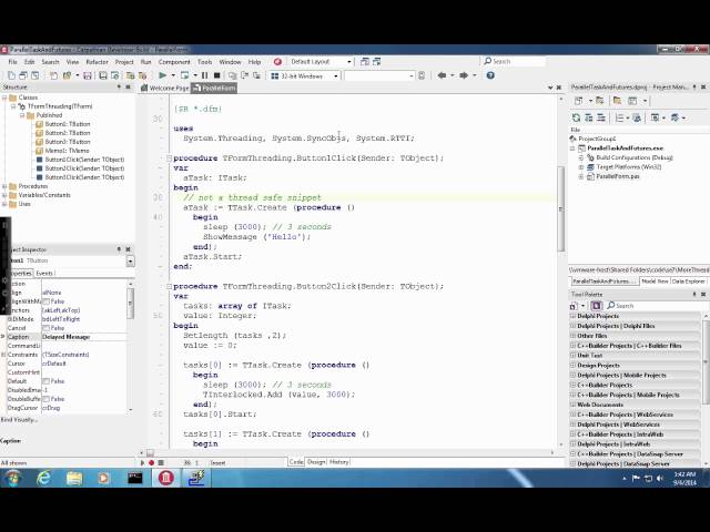 RAD Studio XE7 - the new Parallel Programming Library
