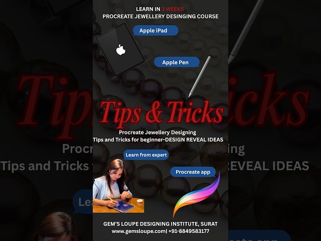 Procreate Jewellery Designing Tips and Tricks for beginner! #jewelerydesign #jewelerydesigner