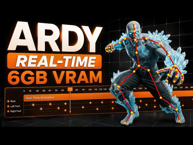 Real-Time AI Animation is HERE — NVIDIA ARDY, Free & Local (6GB VRAM)