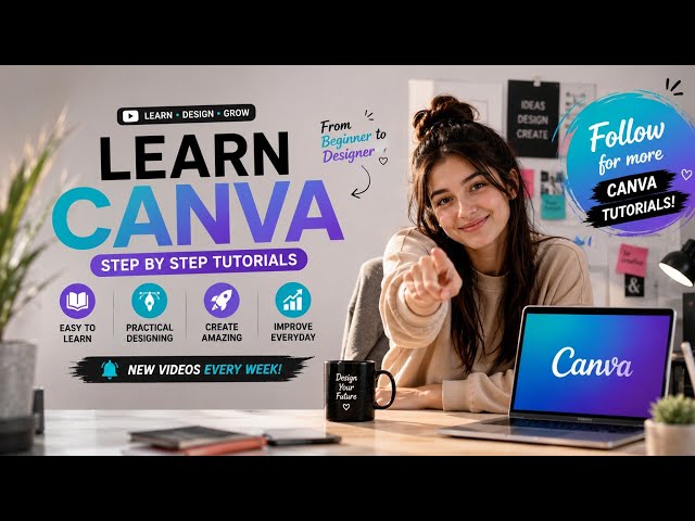 How to Create a 3D Anime Character in Canva | Easy Canva Tutorial for Beginners