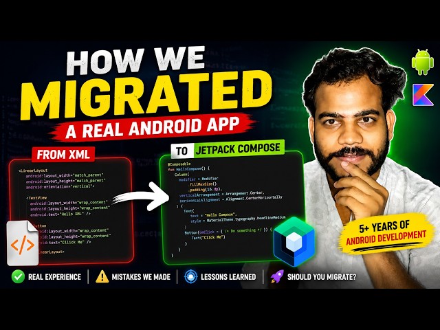 How We Migrated a Real Android App from XML to Jetpack Compose | Real Production Experience 🚀