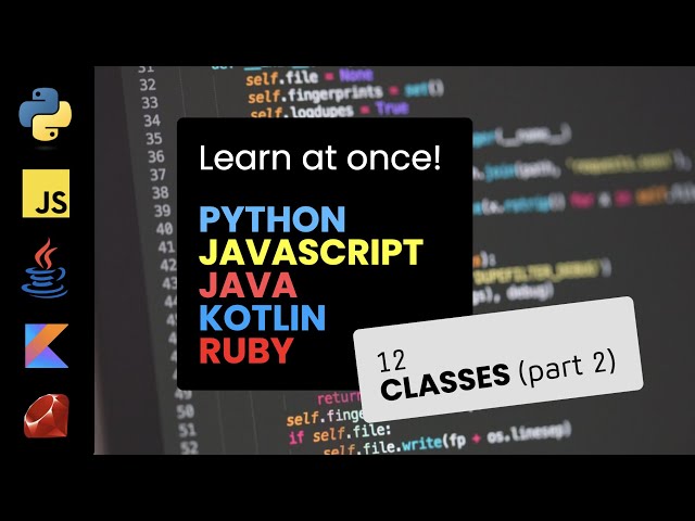 12. Classes (part 2: functions) - Programming Tutorial