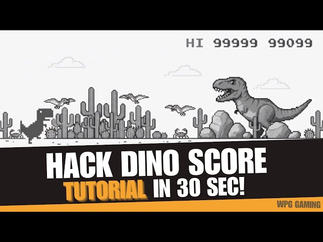 Hack Google Chrome Dino Game For Unlimited Score in 30 Seconds! (2025 Guide)