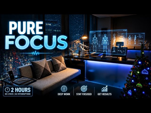 2 Hours No Ads | The Focus Engine for ADHD Minds