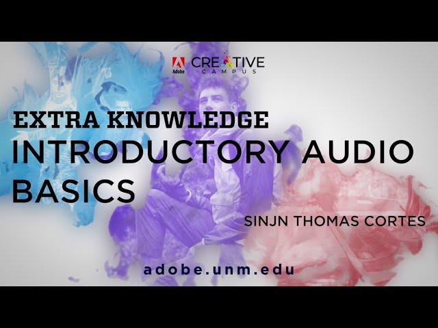 Extra Knowledge – Introductory Audio Basics – Adobe Creative Campus