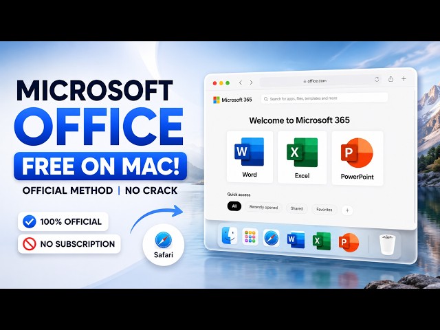 How to Use Microsoft Office FREE on Mac | Word, Excel & PowerPoint – No Crack!
