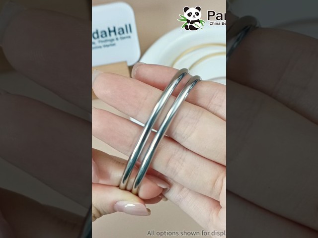 108---Stainless Steel Cuff Bangle Making #beadingsupplies #beadwork #bangles #banglessets #shorts