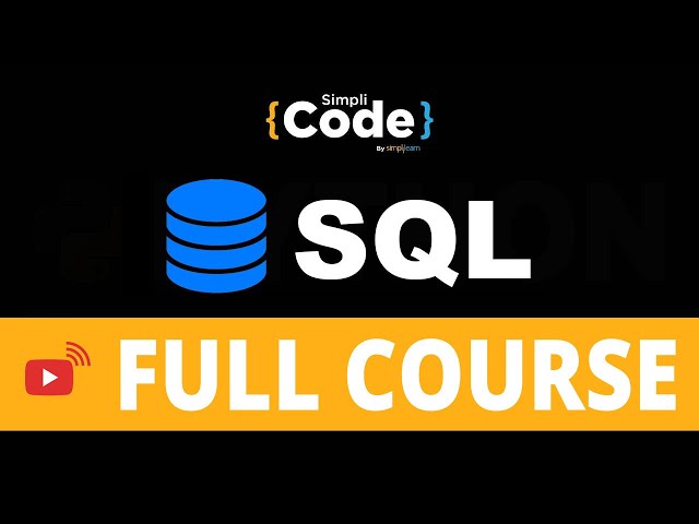 🔥SQL Tutorial 2022 | SQL For Beginners | SQL Certification | SQL Interview Questions | SimpliCode