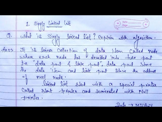 Singly linked list in data structure | write a algorithm for singly linked list | #linkedlist