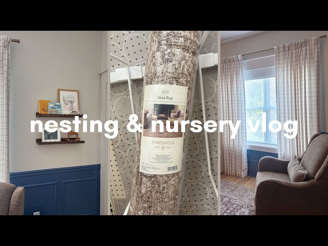 NESTING BEFORE BABY! DIY Nursery Makeover + Final Baby Prep 🤍