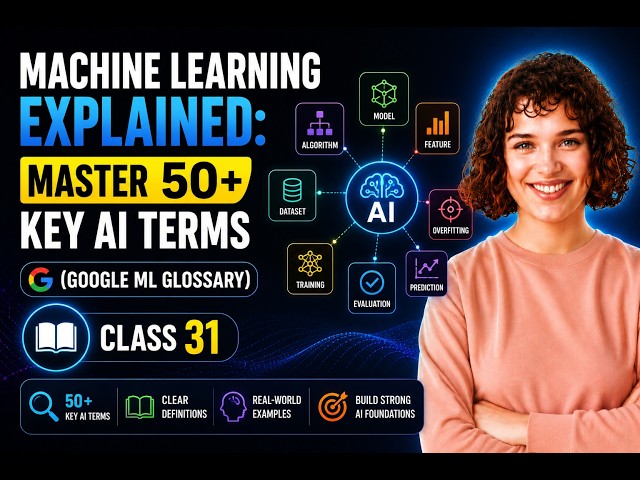 Machine Learning Explained: Master 50+ Key AI Terms (Google ML Glossary) class 30