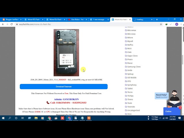 Download Miione R2S Flash File Firmware