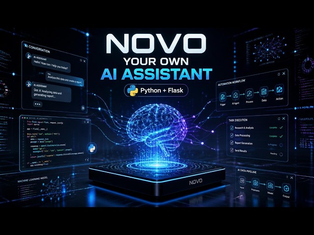 🤖 Build Your Own AI Assistant Using Python & Flask | Complete Project Tutorial | AI development