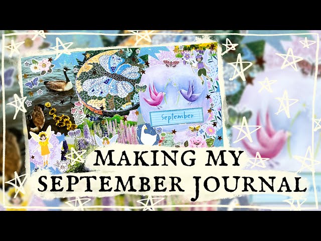 Making My September Journal - DIY Collage Cover