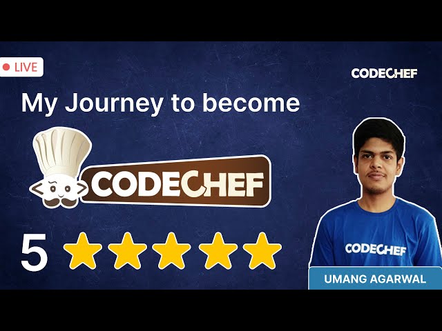 My Journey To become 5 Star Coder at CodeChef | Weekend Special | Umang | CodeChef