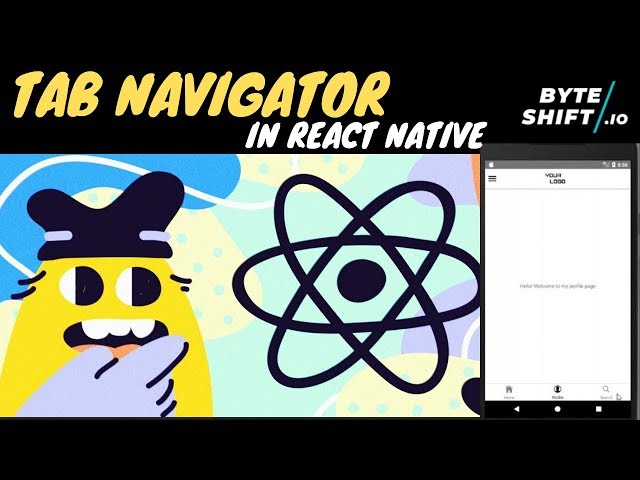 Tab Navigator with Icons | React Navigation 5.x | React Native tutorial