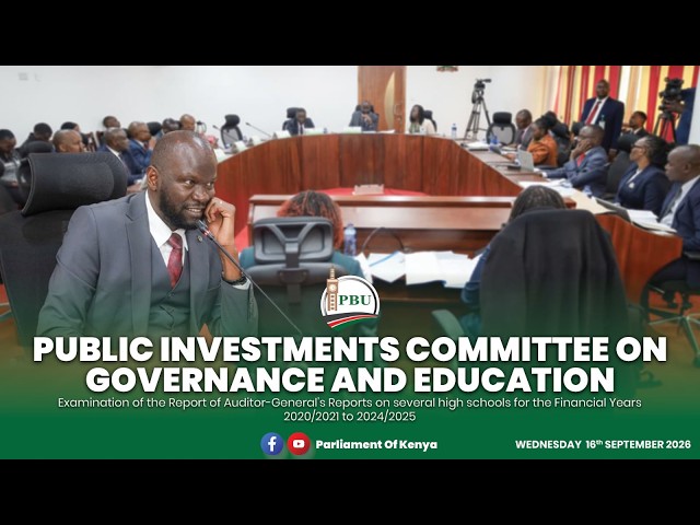 PUBLIC INVESTMENTS COMMITTEE ON GOVERNANCE AND EDUCATION.