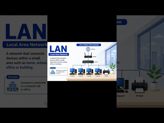 Types of Computer Networks #ComputerNetworks#PANLANMANWAN#NetworkTypes#WisdomWin456