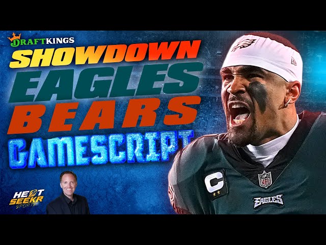 BEARS vs EAGLES Gamescript | BLACK FRIDAY DraftKings SHOWDOWN Strategy | 2025 NFL Week 13