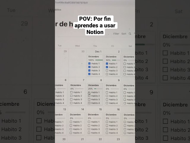Asi de fácil puedes crear y mejorar tus hábitos con “#notion