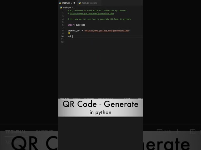 QR Code generator using python