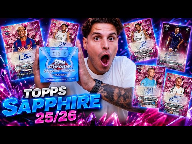 WE OPENED 4 BOXES OF TOPPS CHROME SAPPHIRE AND THEY ARE INSANE!!!