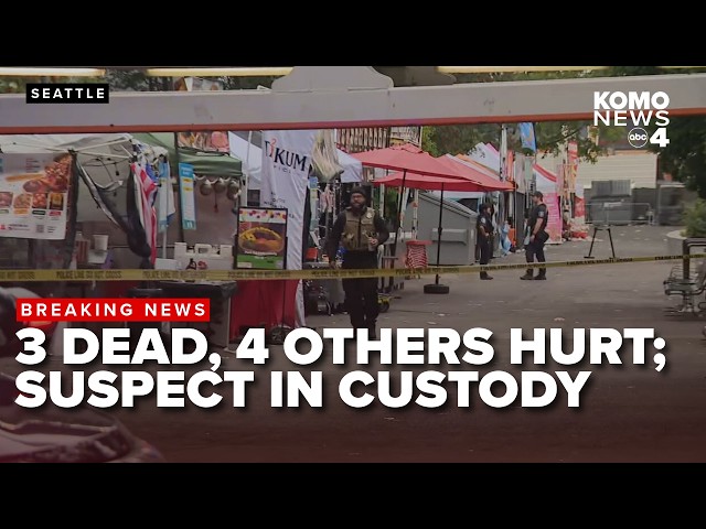 PRESSER: Police give update on mass shooting at Seattle food festival that left 3 dead, 4 hurt