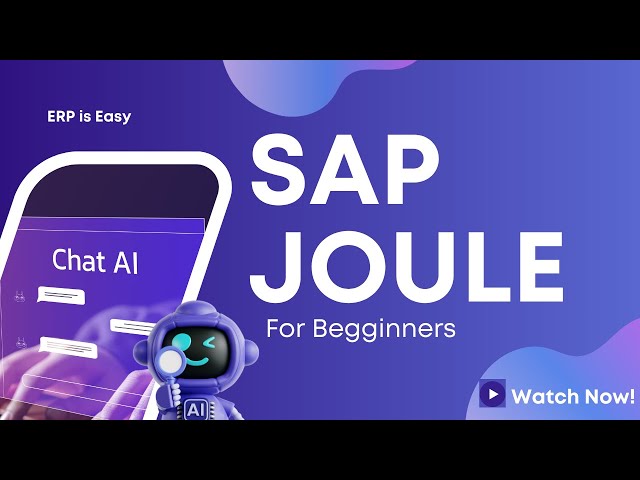 What is SAP Joule For Begginners? | SAP AI