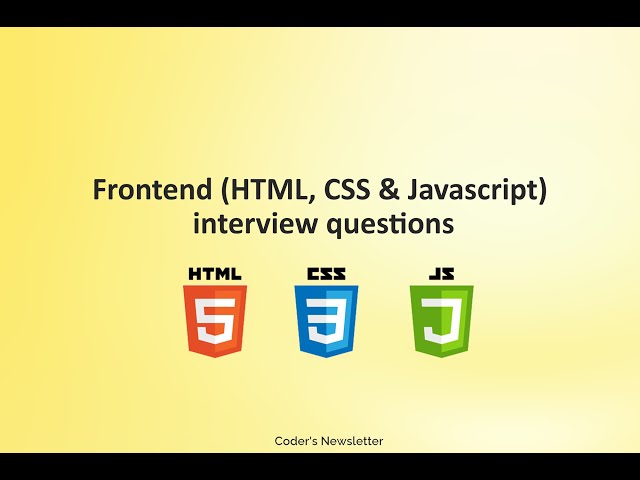 Frontend Development (HTML, CSS & Javascript) interview questions (English/Hindi)