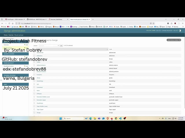 CS50 SQL AlishFitness
