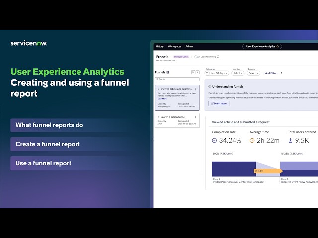 User Experience Analytics | Creating and using a funnel report