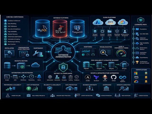 DBA 2027 Master Program MySQL | Microsoft SQL Server | PostgreSQL #rdbms #dbms #technology #career