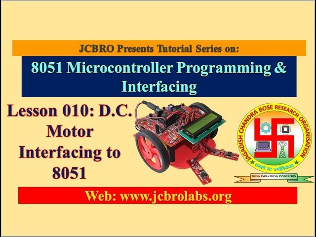 Lesson 10: DC Motor Interfacing to 8051 Microcontroller in Embedded C