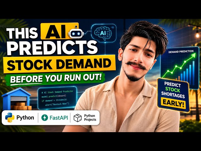 AI Inventory System 📦🤖| Python Machine Learning & FastAPI | Python Projects